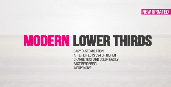 Videohive Modern Lower Thirds 14862882
