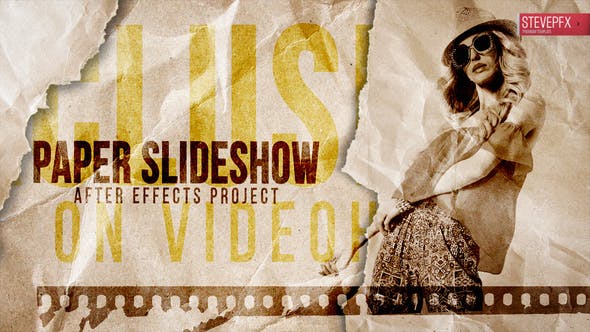 Videohive Paper Slideshow Stop Motion 30750687