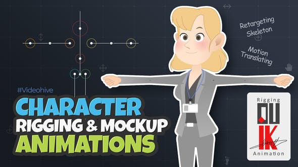 Videohive Character Rigging Mock Up Animations 30582147