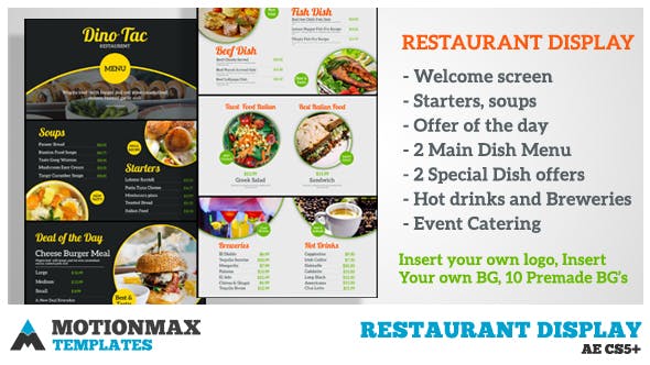 Videohive Restaurant Display 20386098