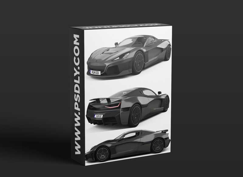 Rimac C Two 2020 3D Model