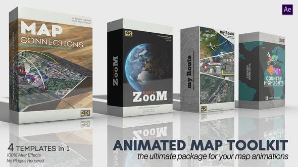 Videohive - Animated Map Toolkit - 30616266