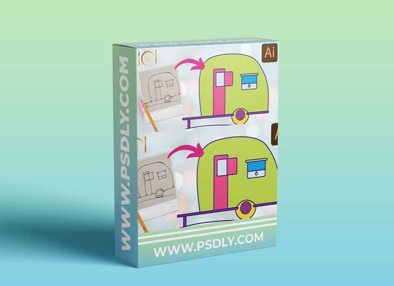 Sketch to Vector Art in Illustrator - An Illustrator for Lunch™ Class - Digital Assets for Sale