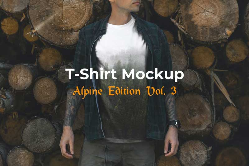 T-Shirt Mockup Alpine Edition Vol. 3
