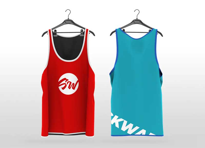 Tank top on hanger mockup