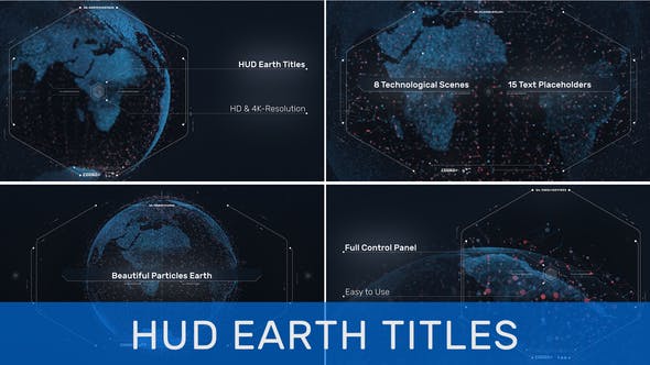 Videohive HUD Earth Titles 31059564
