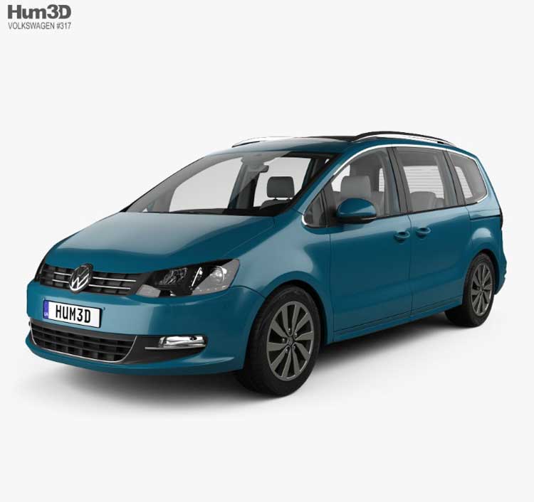 Volkswagen Sharan with HQ interior 2016