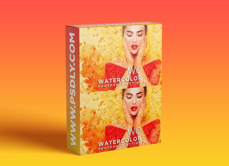 WO Watercolor Photoshop Action