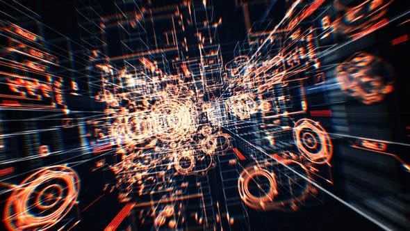 Videohive Tech Blueprint Logo 23714107