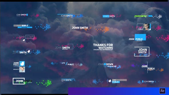 Videohive Creative Lower Third With Particles 31007718