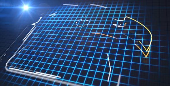 Videohive Tech Neon Logo Reveal 17129802