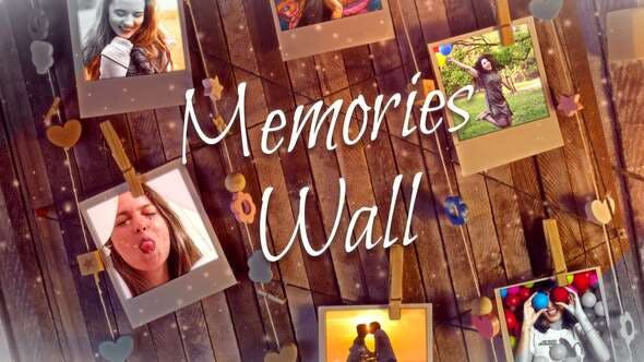 Videohive Memories Wall Cinematic Opener 31107734