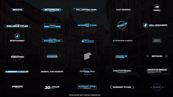 Videohive Animated Cool Titles 22735722