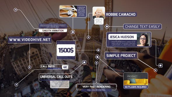 Videohive Call Out Titles 4K 23386437