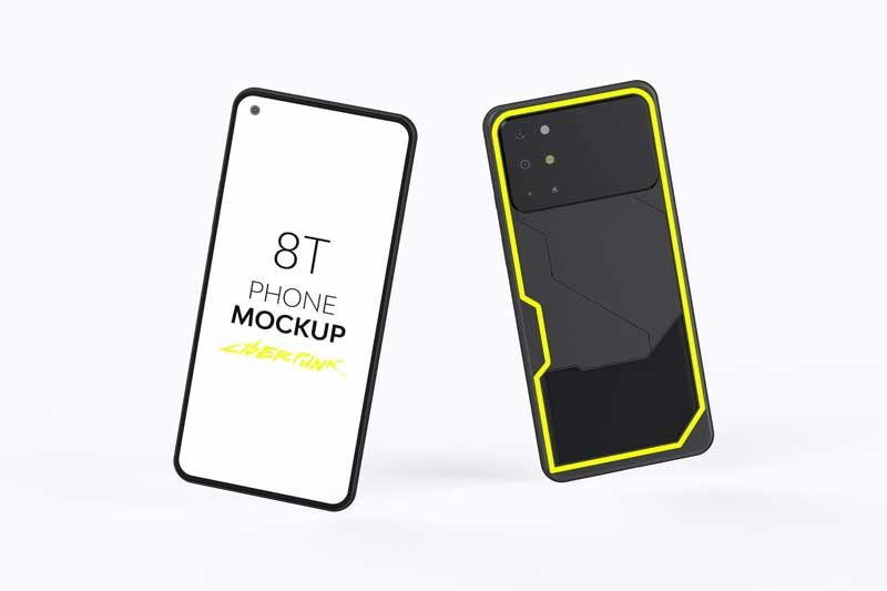 8T Cyberpunk Phone Mockup