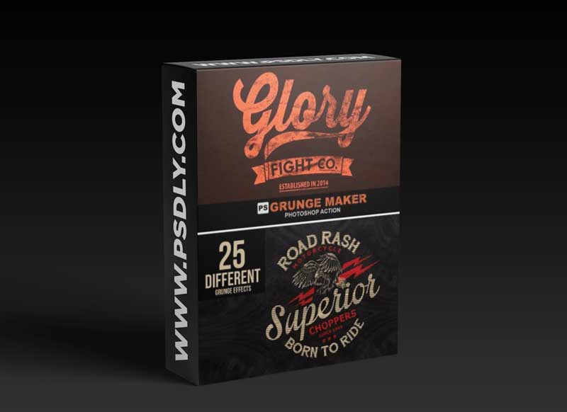 CM - Grunge Maker Photoshop Action 2545126