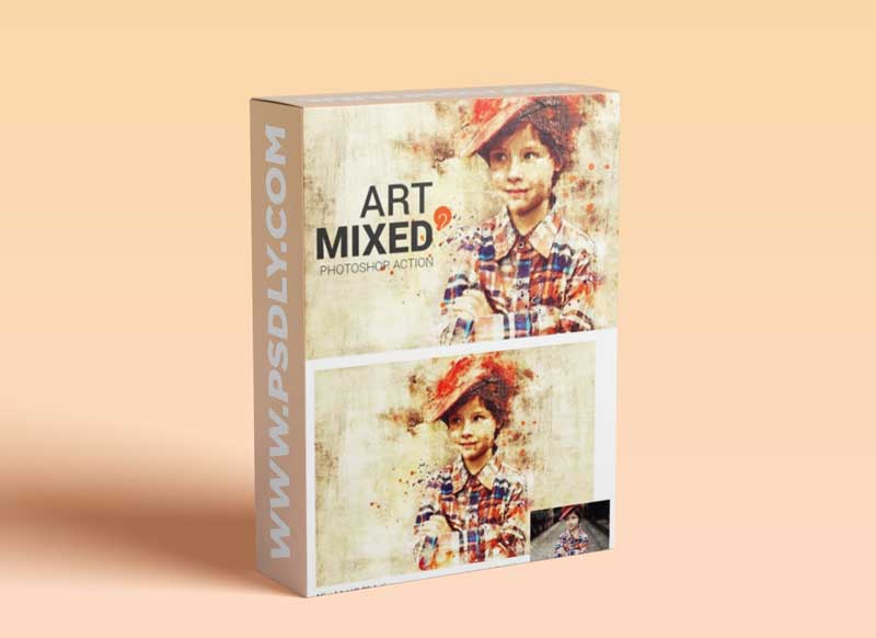 CM - Mixed Art 2 Photoshop Action 2340025
