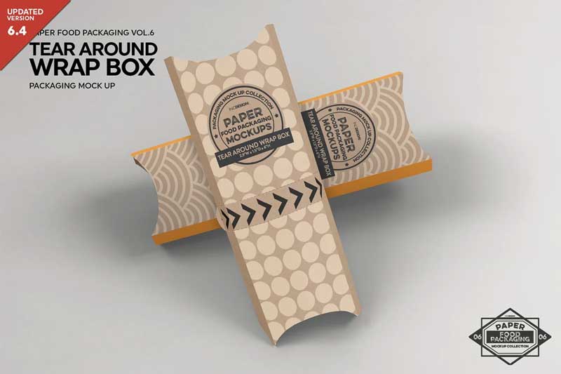 CM - Tear Around Wrap Packaging Mockup 2306726
