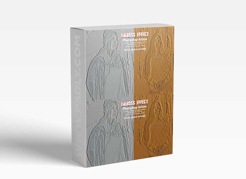 CreativeMarket - Emboss Effect Photoshop Action 5914294