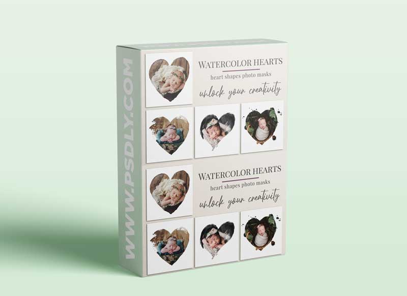 CreativeMarket - Watercolor squares photo masks 5922919