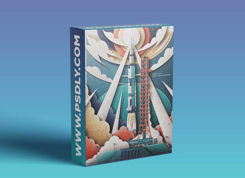 Digital Illustration: Paper Pop-Up Style