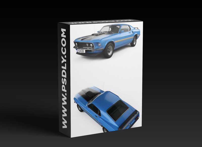 Ford Mustang Mach 1 351 1969 3D Model