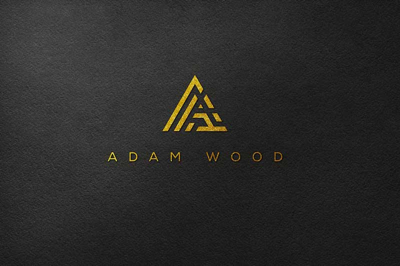 Gold Embossed Logo Mockup