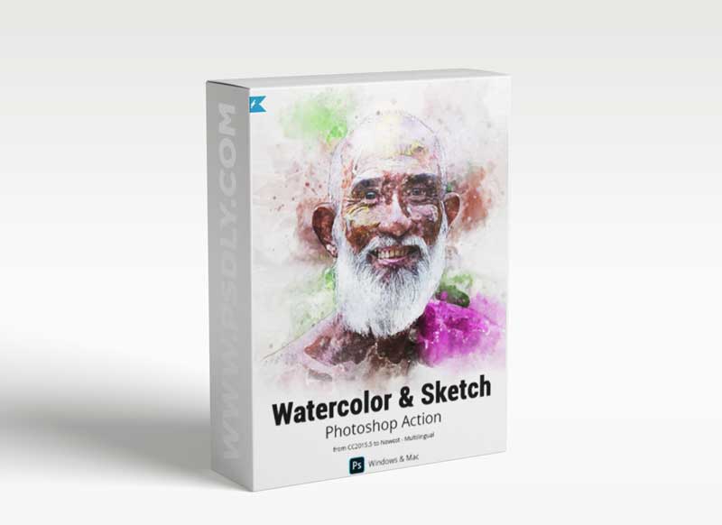 GraphicRiver - Watercolor & Sketch Photoshop Action 31151841