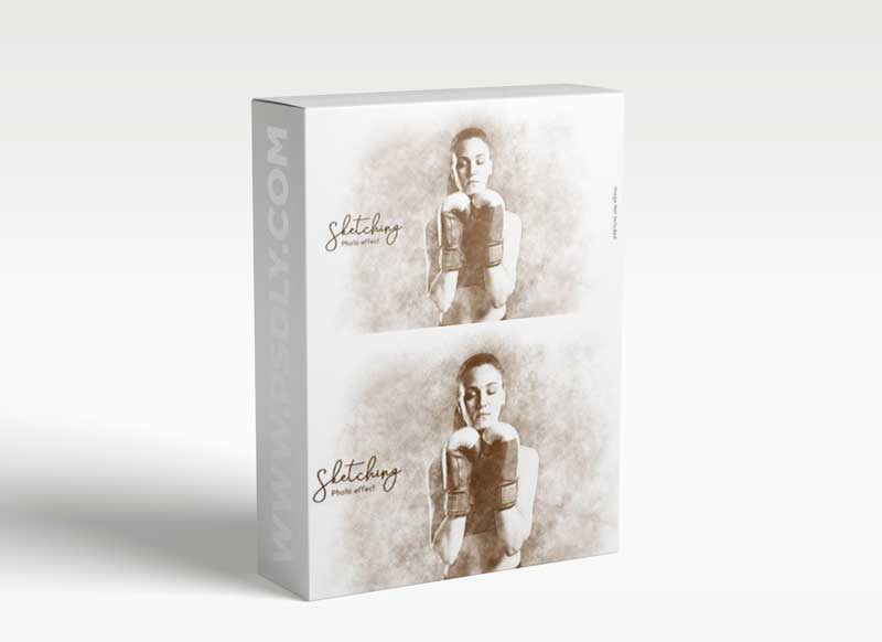 Hand sketching photo effect