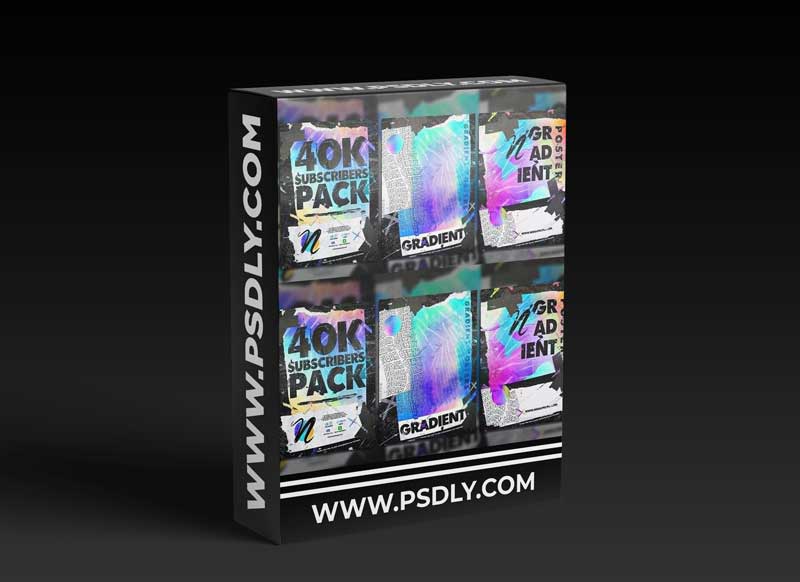 How to Create Abstract Gradient Paper Texture Posters in Photoshop