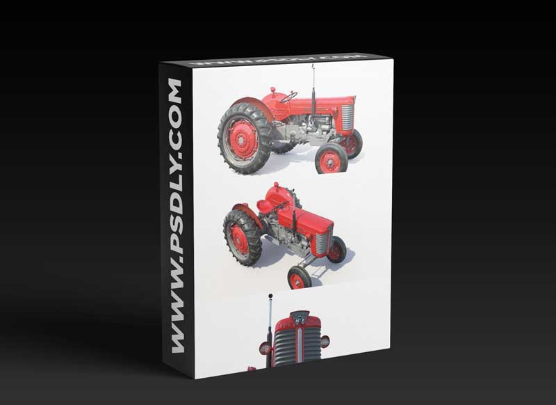 Massey Ferguson 65 VR / AR / low-poly 3d model