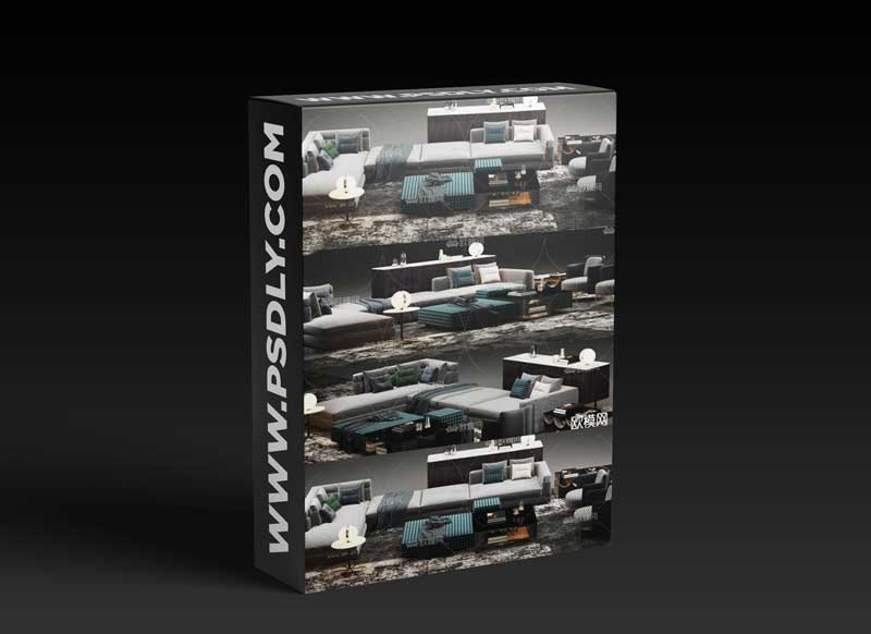 Modern fabric sofa combination 12