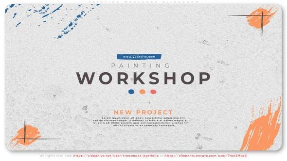 Videohive Painting Workshop Slideshow 31549411