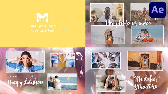 Videohive Happy Slideshow After Effects 31852430