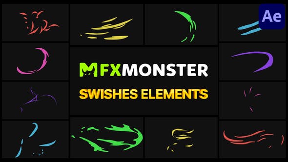 Videohive Swishes Elements After Effects 31496340