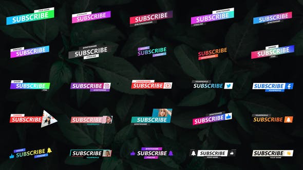 Videohive Social Media Lower Thirds After Effects 31519804