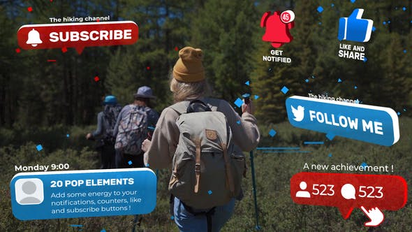 Videohive Pop Notifications & Subscribe 31388286