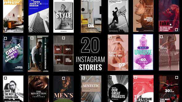 Videohive 20 Instagram Stories B25 31420156