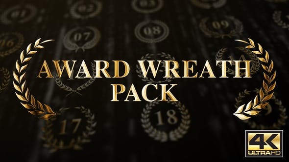 Videohive Award Wreath Pack 4K 25629713