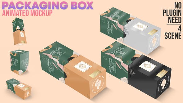 Videohive Packaging Box Animated Mockup 30950514