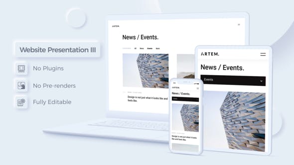 Videohive Website Presentation Neomorphism 26180643