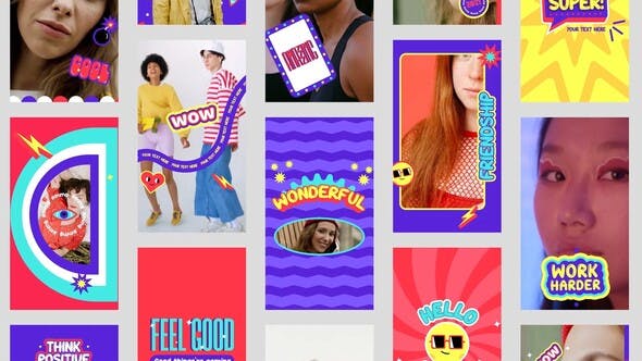 Videohive Colorful Stories Pack 31429164