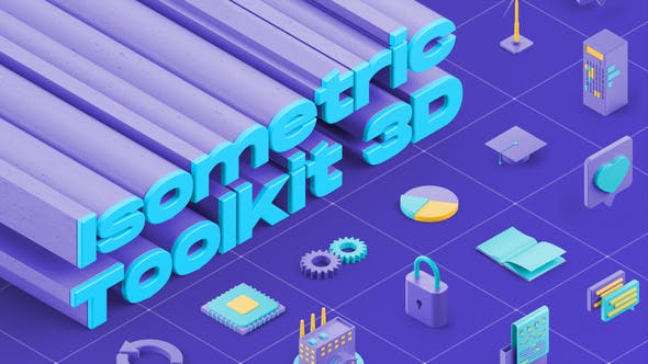 Videohive Isometric Toolkit 3D 29737190