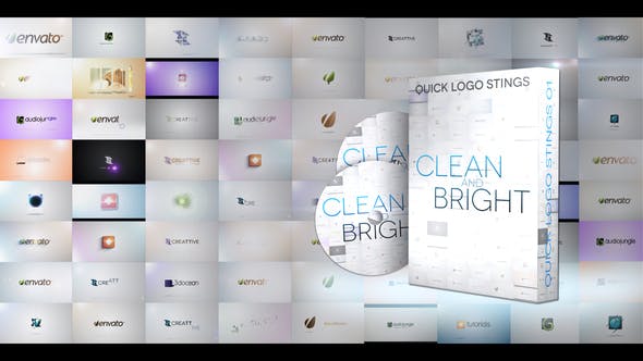 Videohive Quick Logo Sting Pack 01 Clean & Bright 4028443