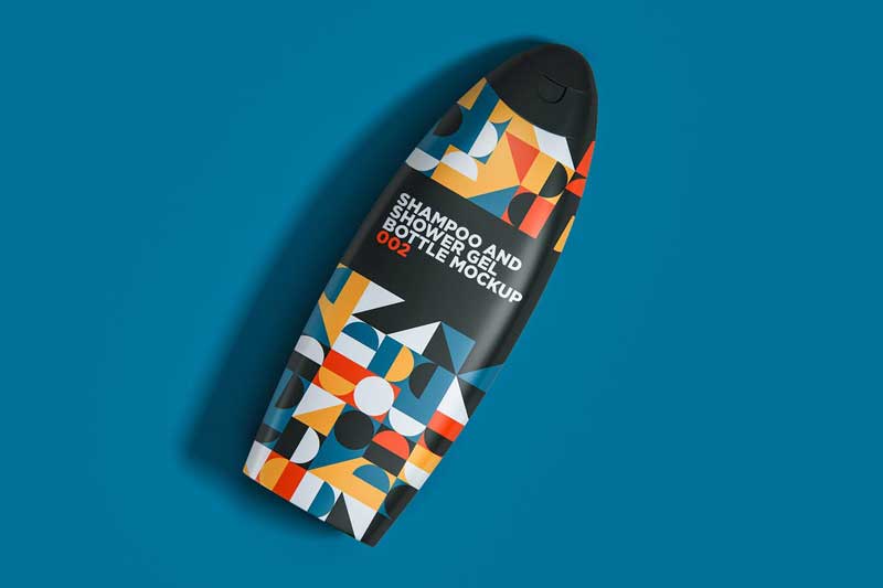 Shampoo And Shower Gel Bottle Mockup 002