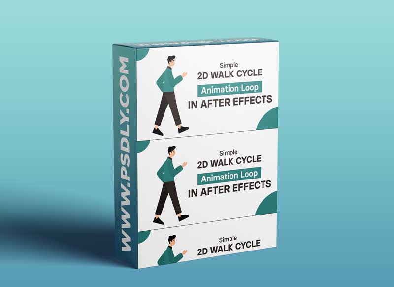 Simple 2d Walk cycle Animation loop in After Effects