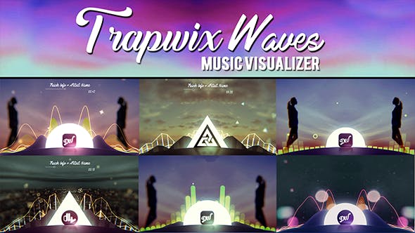 Videohive TrapWix Waves Music Visualizer 21461063