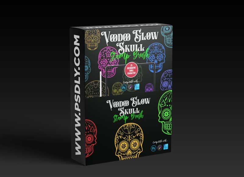 Voodoo Glow Skull | Stamp brush