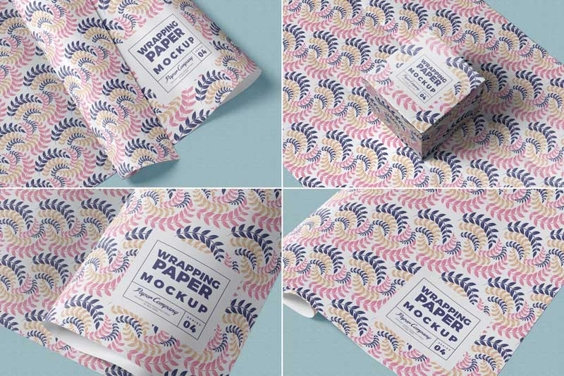 Wrapping Paper Mockups