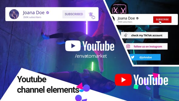 Youtube Channel Elements Preview Image Ae